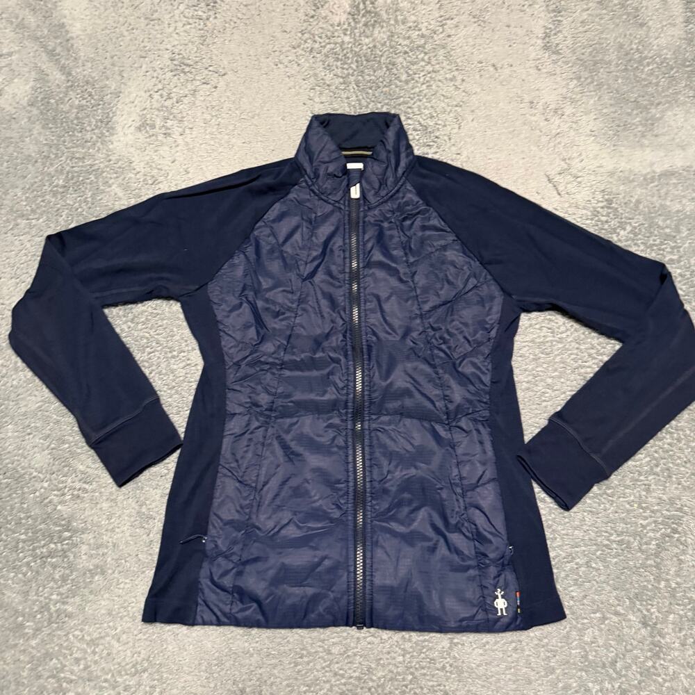 Smartwool Smartloft 60 Merino Wool Puffer Jacket Womens Medium Blue SW01407